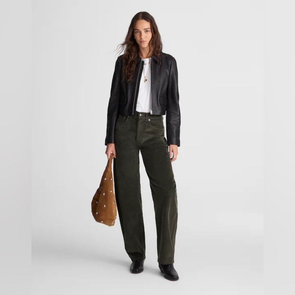 Madewell Corduroy Balloon Pant Graphite Green